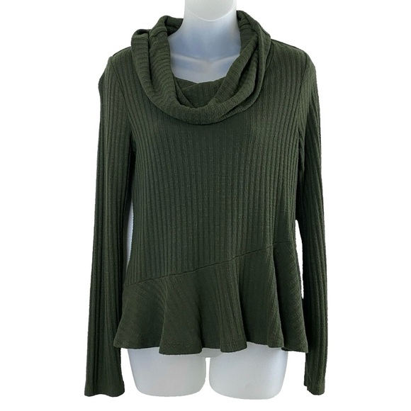 Maeve Anthropologie Addie Ruffled Hacci Cowl Neck Sweater - Small - Picture 1 of 14